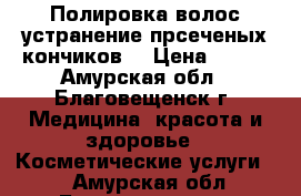 Полировка волос,устранение прсеченых кончиков. › Цена ­ 400 - Амурская обл., Благовещенск г. Медицина, красота и здоровье » Косметические услуги   . Амурская обл.,Благовещенск г.